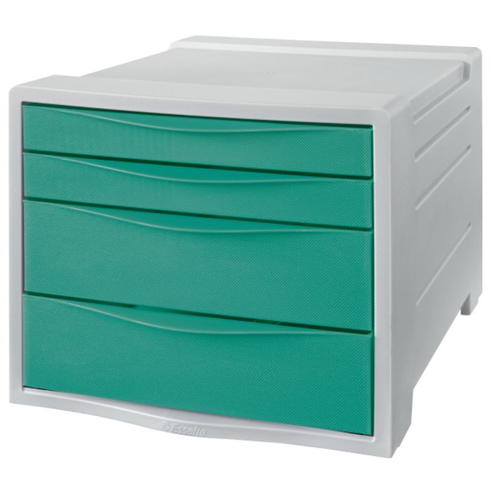 4049793054704-Esselte Colour'Breeze - Module de classement 4 tiroirs - vert--0