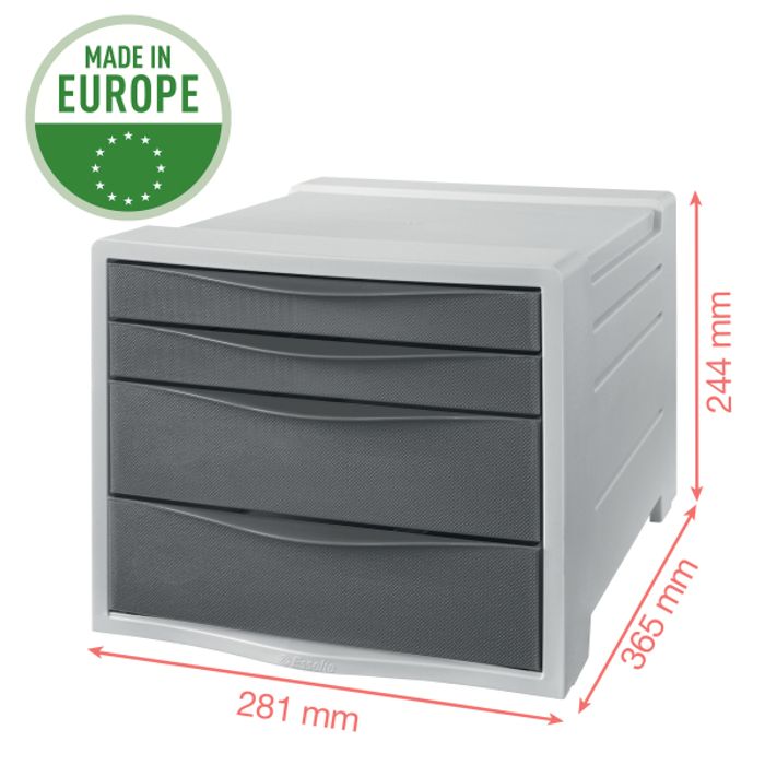 4049793054704-Esselte Colour'Breeze - Module de classement 4 tiroirs - vert--1