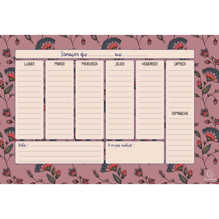 3660942060578-Hebdo Planner Color Design - 26,5 x 18 cm - différents modèles disponibles - Exacompta--1