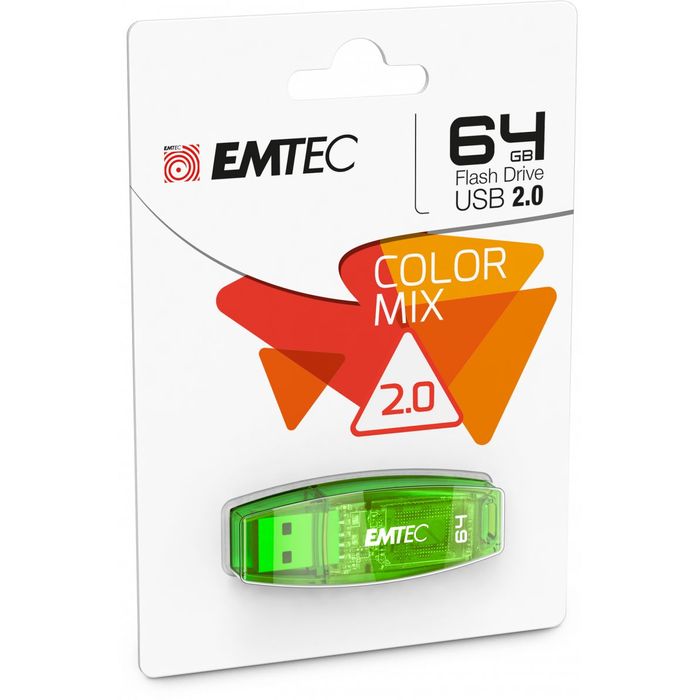 3126170141125-Emtec C410 Color Mix  - clé USB 64 Go - USB 2.0--6