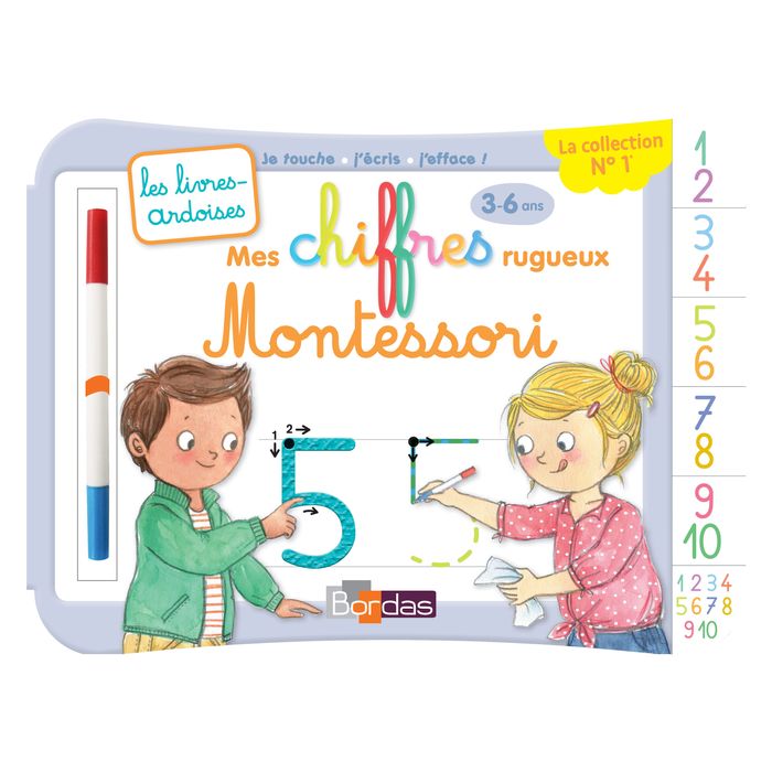 9782047357064-Livres-ardoises - Mes chiffres rugueux Montessori - 3 à 6 ans - editions bordas 2019--0