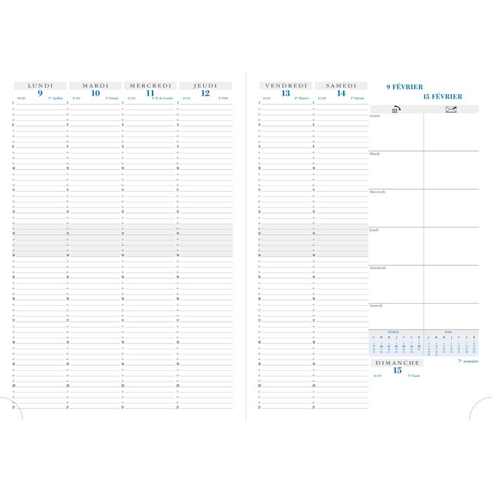 3660942065672-Agenda Volga Consultations - 1 semaine sur 2 pages - 21 x 29,7 cm - disponible dans différentes couleu--6