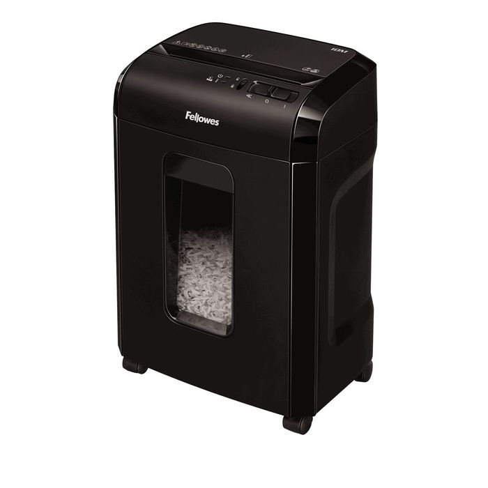 0043859743537-Fellowes Powershred 10M - destructeur de documents coupe croisée microparticules - 10 feuilles - Corbe--0