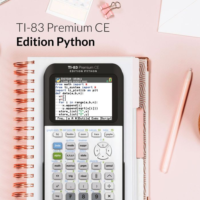 3243480106665-Calculatrice graphique TI83 Premium - Edition Python--2