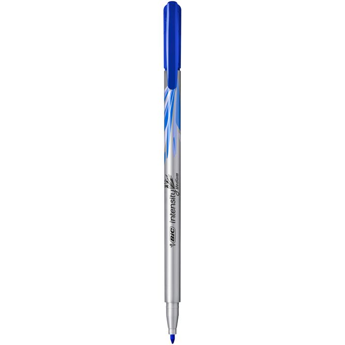 3086123514867-BIC Intensity - Feutre fin - pointe moyenne - bleu--0