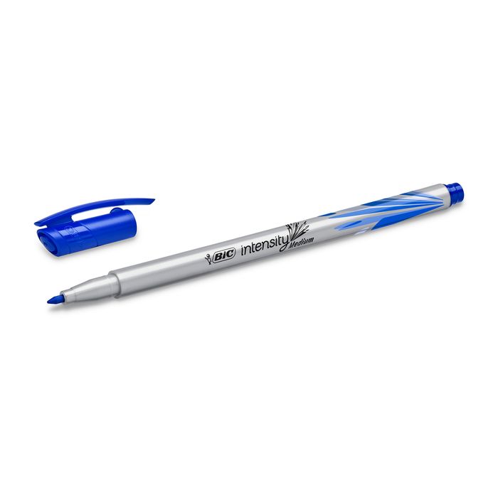 3086123514867-BIC Intensity - Feutre fin - pointe moyenne - bleu--1