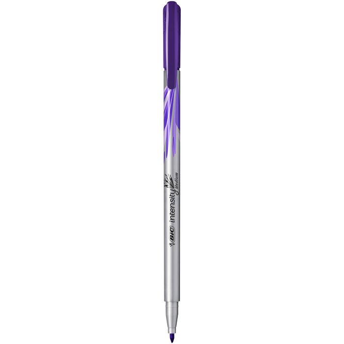 3086123514881-BIC Intensity - Feutre fin - pointe moyenne - violet--0