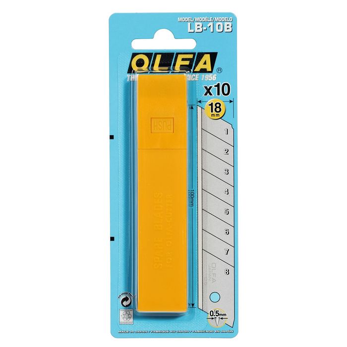 0091511500394-OLFA - Etui de 10 lames - pour cutter LB-10B - 18 mm--1