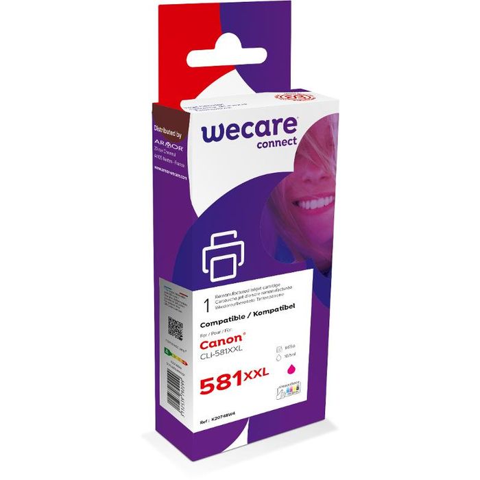 3112539792299-Cartouche compatible Canon CLI-581XXL - magenta - Wecare--0