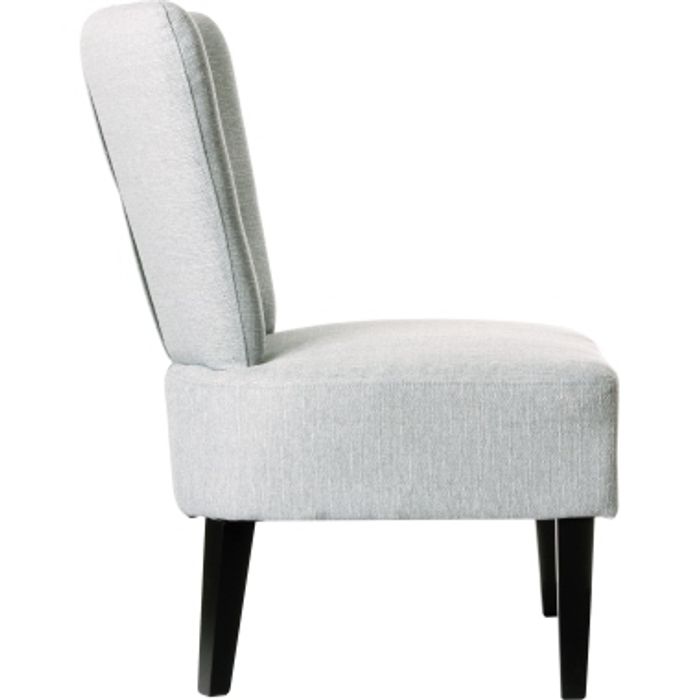 3660141230338-Fauteuil d'accueil BRIGHTON - Piétement en hêtre massif coloris noir - tissu gris clair--1