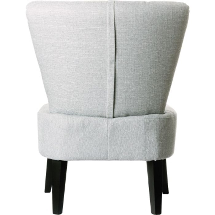 3660141230338-Fauteuil d'accueil BRIGHTON - Piétement en hêtre massif coloris noir - tissu gris clair--2