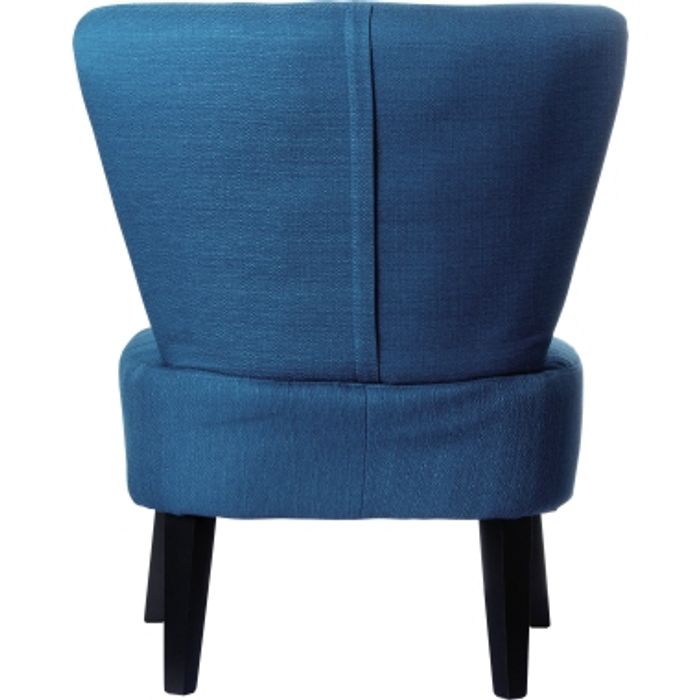 3660141230345-Fauteuil d'accueil BRIGHTON - Piétement en hêtre massif coloris noir - tissu bleu--2