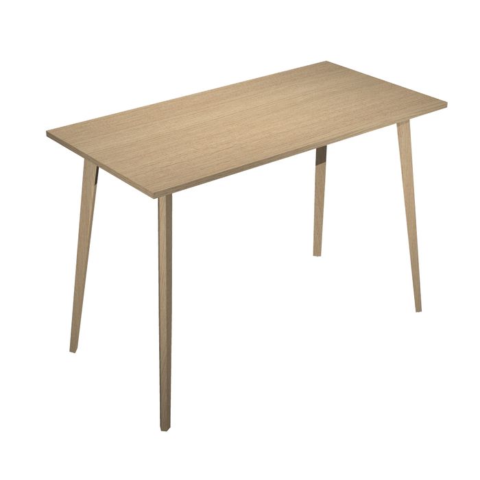2012349512296-Table haute - 120 x 80 x 105 cm - Pieds bois - Chêne--0