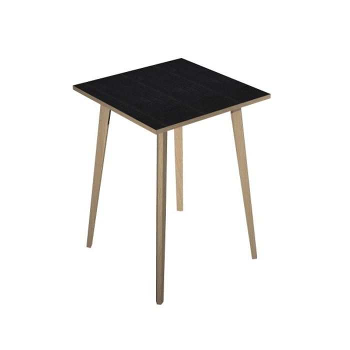 2012349513033-Table haute - 80 x 80 x 105 cm - Pieds bois - Frêne noir--0