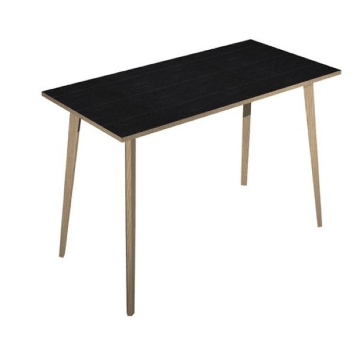 2012349513095-Table haute - 160 x 80 x 105 cm - Pieds bois - Frêne noir--0