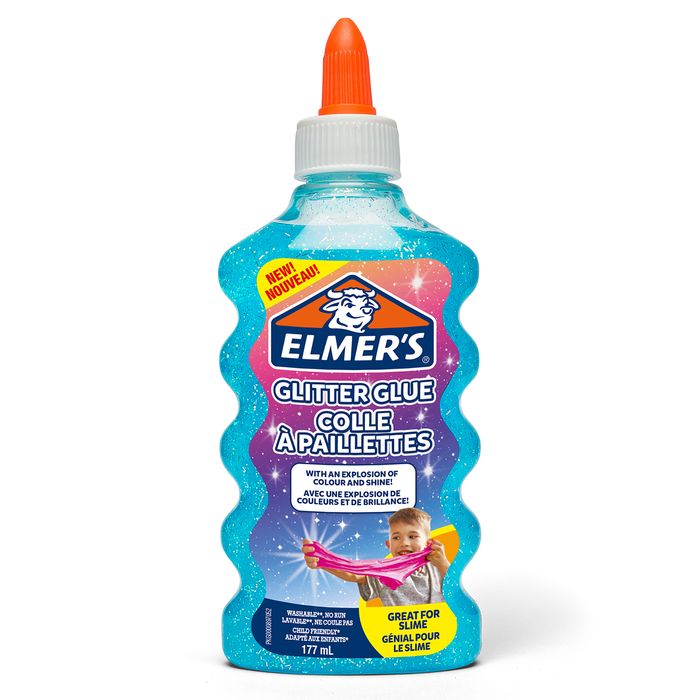 3026980772529-Elmers - Colle pailletée pour slime bleue - 177ml --0