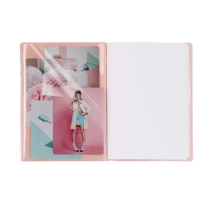 3037929814811-Clairefontaine Koverbook Blush - Cahier polypro 24 x 32 cm - 96 pages - grands carreaux (Seyes) - disponible dans différentes--6