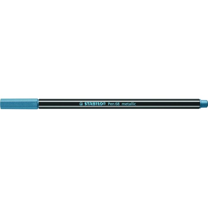 4006381530224-STABILO Pen 68 Metallic - Feutre métallisé 1,4 mm - bleu--1