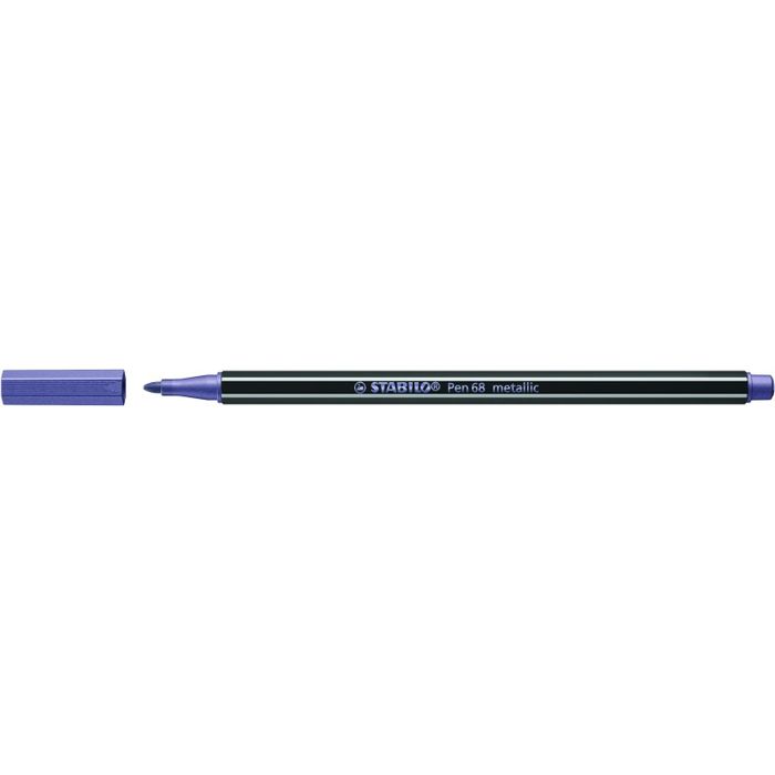 4006381546256-STABILO Pen 68 Metallic - Feutre métallisé 1,4 mm - lilas--0