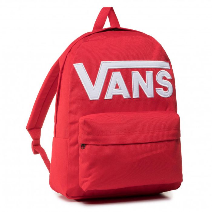 2012349517352-VANS Old Skool - Sac à dos rouge--0