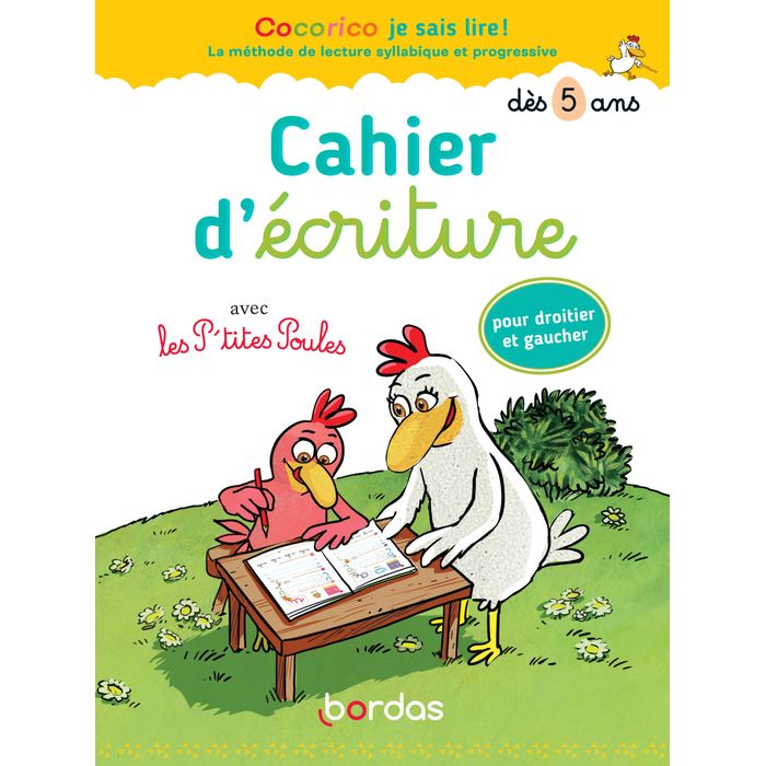 9782047358238-Cocorico je sais lire ! avec les p'tites poules - cahier d'écriture dès 5 ans--0