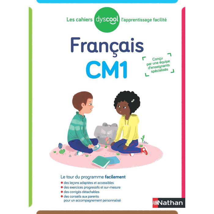 9782091933672-Dyscool - Cahier de français CM1 - adapté aux enfants dys ou en difficulté--0
