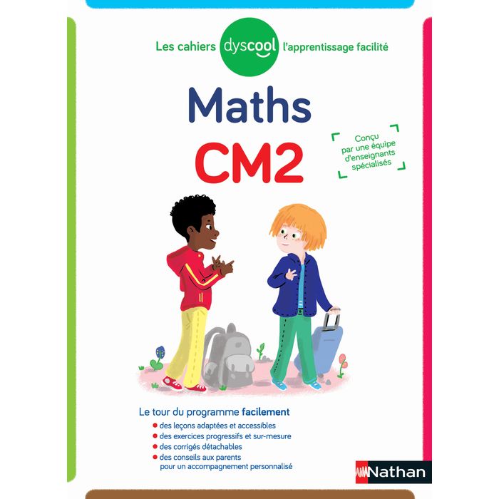 9782091933900-Dyscool - Cahier de maths CM2 - adapté aux enfants dys ou en difficulté--0