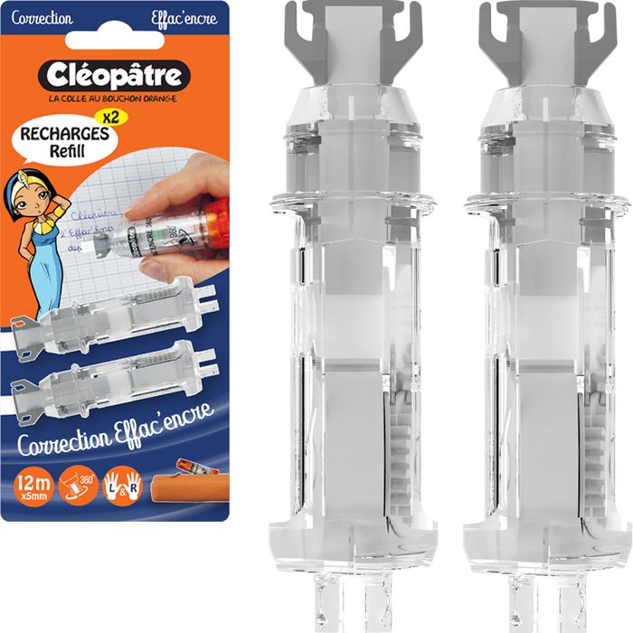 3134725013506-Cléopâtre - Pack de 2 recharges pour correcteur Effac'encre--0