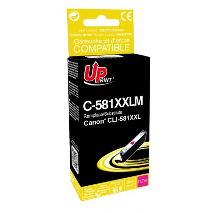 3584770904067-Cartouche compatible Canon CLI-581XXL - magenta - Uprint--0