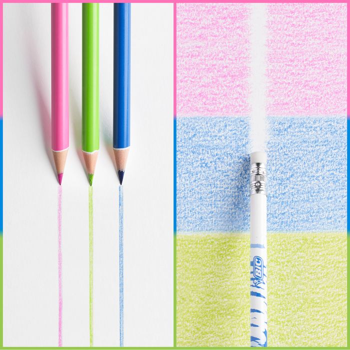 3086123570894-BIC Kids Evolution Illusion - 12 Crayons de couleur effaçables--3