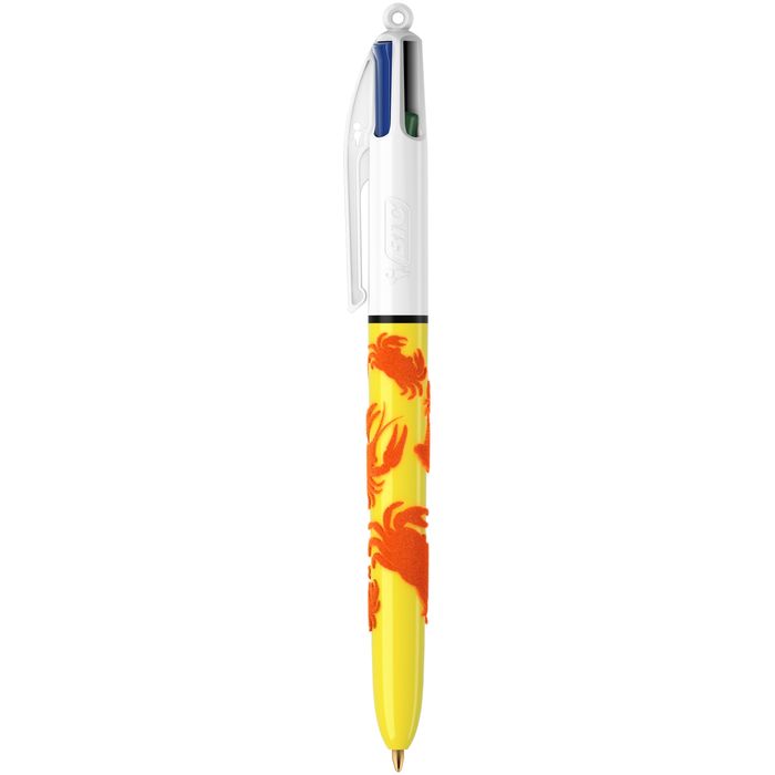 3086123595521-BIC 4 Couleurs - Stylo à bille 4 couleurs - 1 mm - corps texturé velours - différents modèles dispo--2