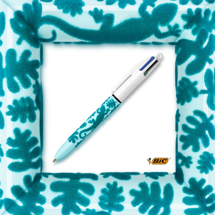 0400794452724-BIC 4 Couleurs - Stylo à bille 4 couleurs - 1 mm - corps texturé velours--6