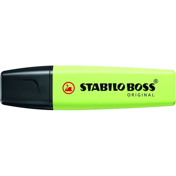 4006381557924-STABILO BOSS ORIGINAL Pastel - Surligneur - vert citron--1