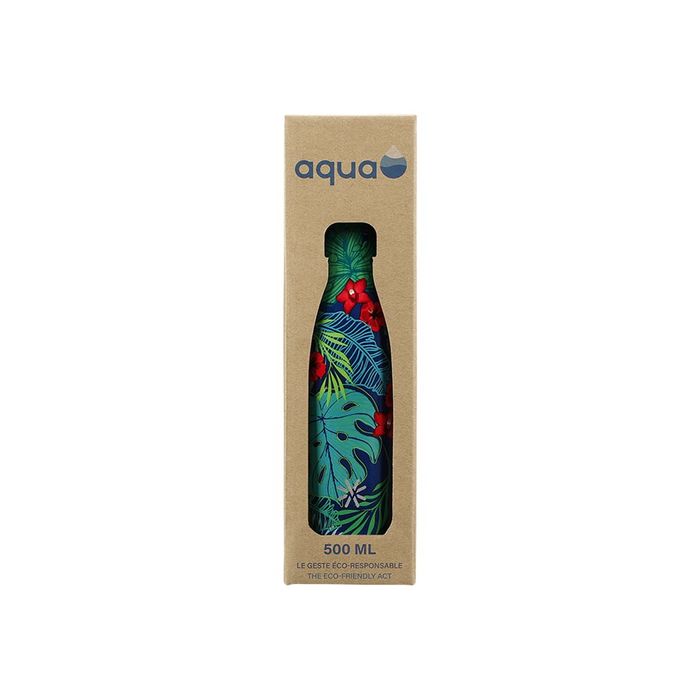 3135250122732-Aqua Fancy - Gourde Bouteille isotherme 500 ml - double paroi - disponible dans différentes coule-Avant-6