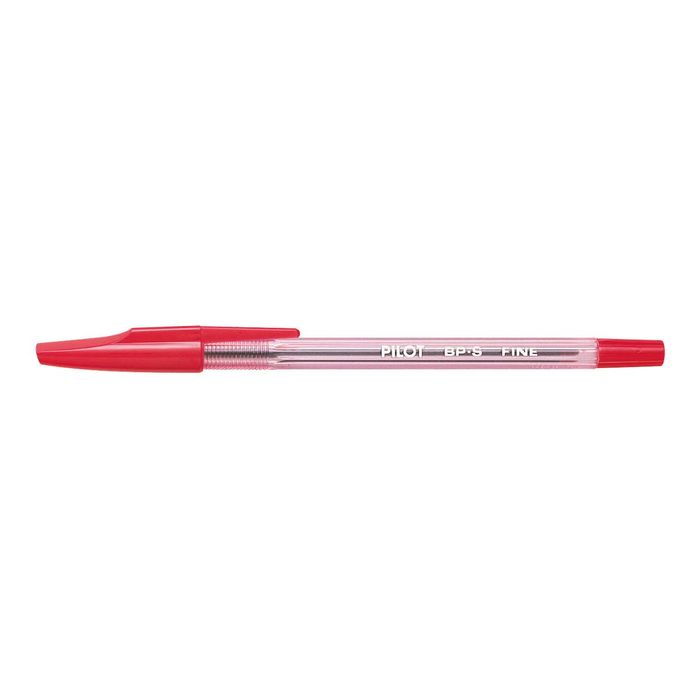 4902505043079-Pilot BP-S - 12 Stylos à bille - rouge - 0.7 mm-Angle gauche-0