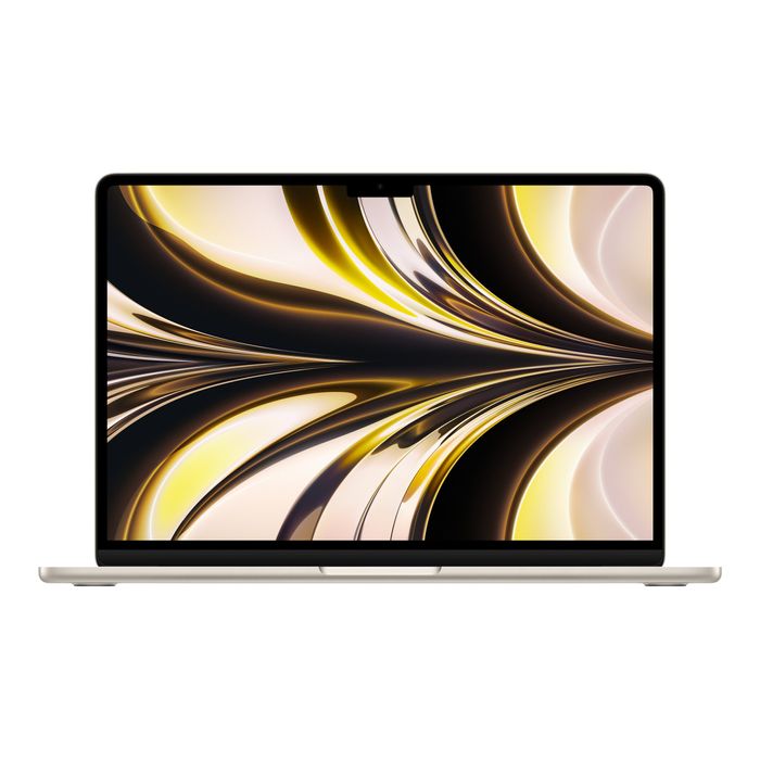 0404051386487-Apple MacBook Air - MacBook 13.6" - M2 - 8 Go RAM - 512 Go SSD - lumière stellaires-Avant-0