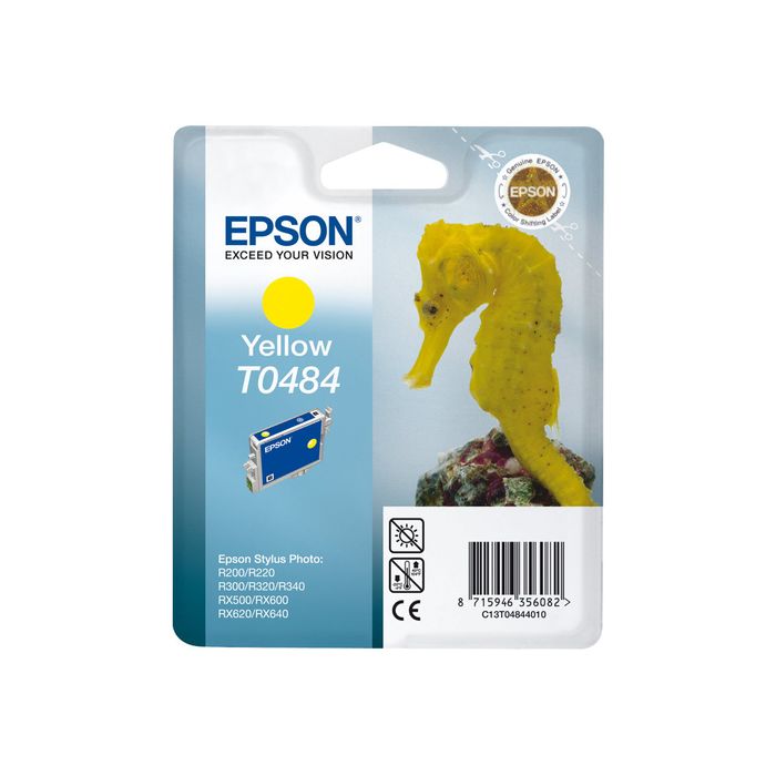 0400013104847-Epson T0484 Hippocampe - jaune - cartouche d'encre originale-Avant-2