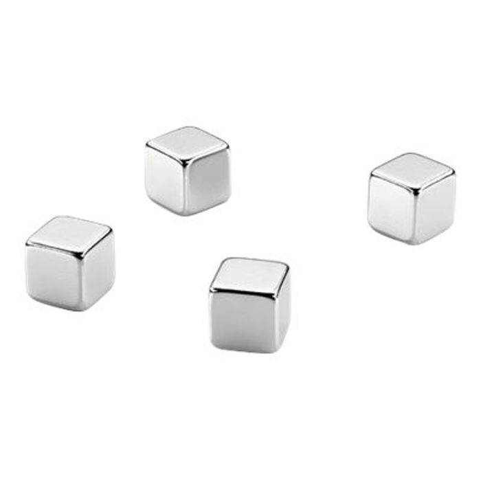 4009729064313-DAHLE - 4 aimants super puissants cubique NEODIME - 1 cm de diamètre-Avant-0