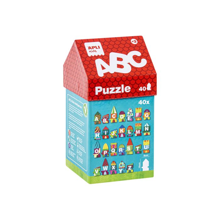 8410782148050-Apli Kids - Puzzle maisonnette ABC - l'alphabet-Angle gauche-0