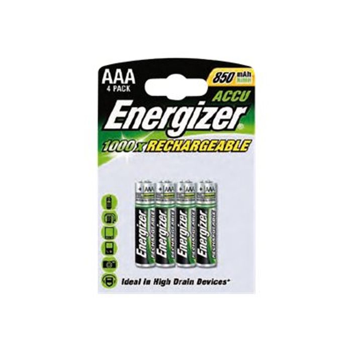 7638900417005-ENERGIZER Power Plus  - 4 piles alcalines rechargeables - AAA LR03-Avant-0