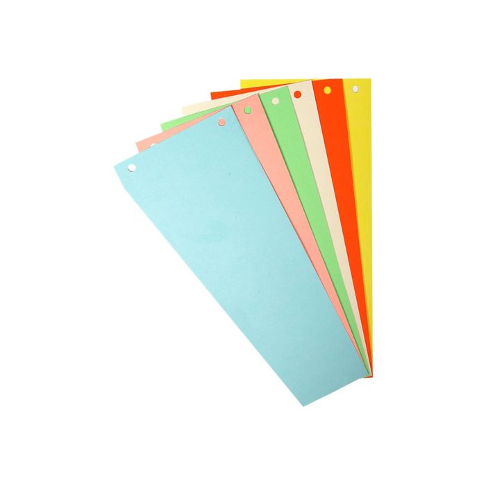 3130630135951-Exacompta Forever - 100 fiches intercalaires - 105 x 240 mm - couleurs assorties-Avant-0