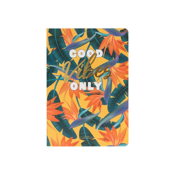 8054320565277-Legami Tropical Vibes - Cahier 14,2 x 21 cm - ligné-Avant-0