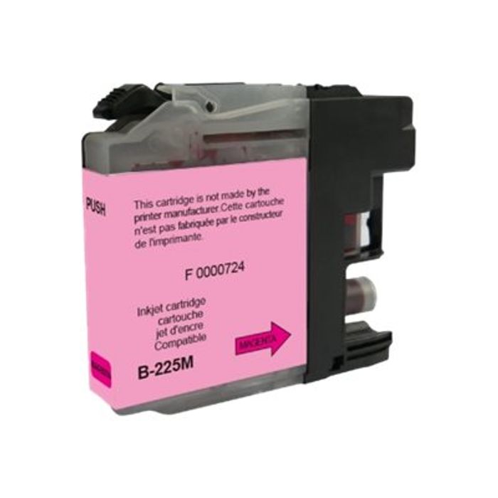 3584770889548-Cartouche compatible Brother LC225XL - magenta - Uprint-Angle droit-0