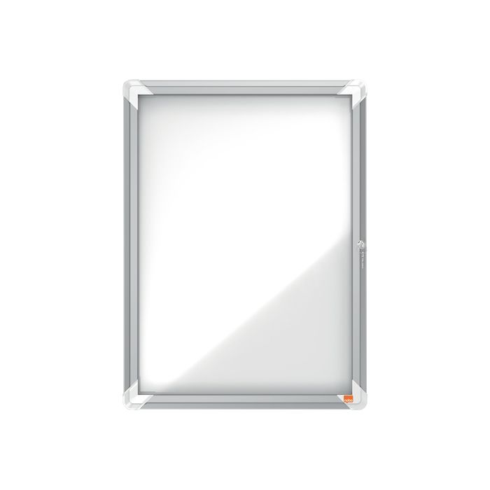 5028252064033-Nobo - Vitrine extérieure 4 A4 (494 x 668 mm) - cadre aluminium fond métal-Avant-1