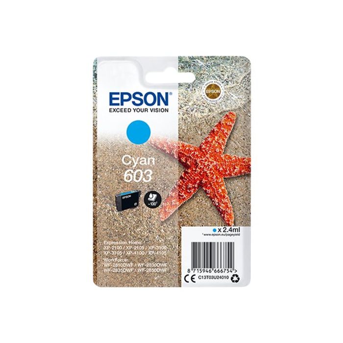 8715946666754-Epson 603 Etoile de mer - cyan - cartouche d'encre originale-Avant-1