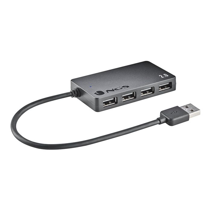 8435430621075-NGS iHub4 TINY - Hub - 4 x USB 2.0-Angle droit-2