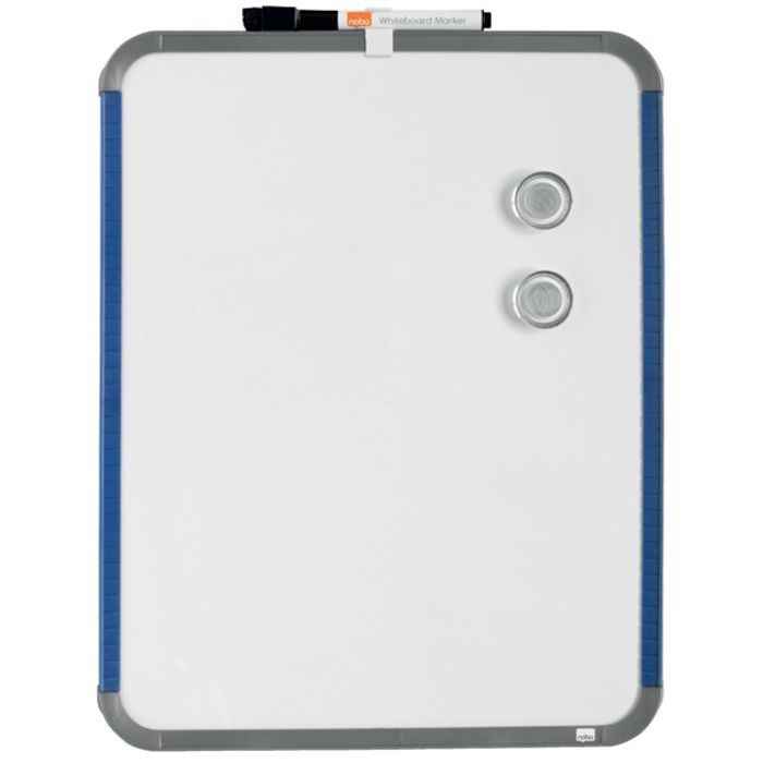 0400000080048-Nobo - Tableau blanc Slimline en acier laqué - 28 x 36 cm - magnétique - cadre blanc--2