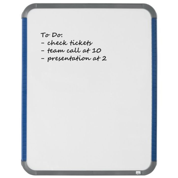 0400000080048-Nobo - Tableau blanc Slimline en acier laqué - 28 x 36 cm - magnétique - cadre blanc--4