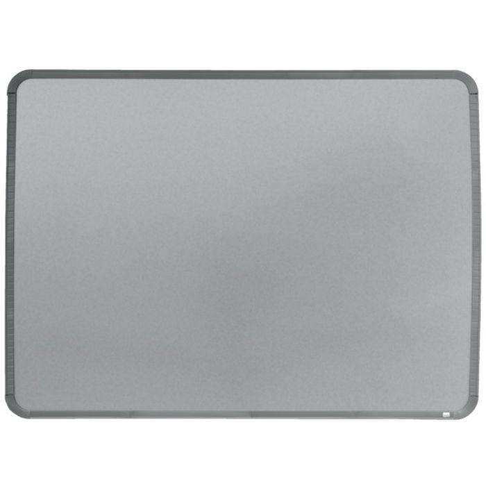 0400000080079-Nobo - Tableau blanc Slimline en acier laqué - 58 x 43 cm - magnétique - cadre argent--0