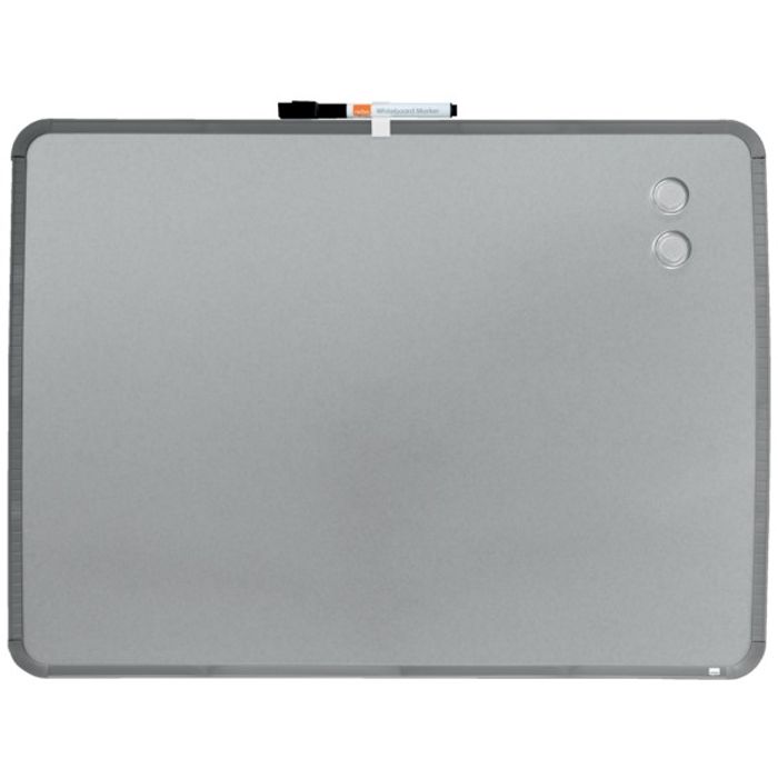 0400000080079-Nobo - Tableau blanc Slimline en acier laqué - 58 x 43 cm - magnétique - cadre argent--2